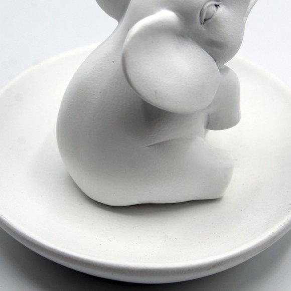 Elephant Wedding Ring Holder Tray Decorative Jewelry Holder, Trinket Tray/Dish - Picture 2 of 10